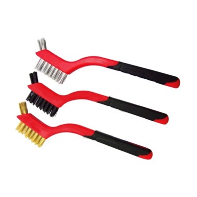 Material Cleaning Brush Wire Brush With Plastic Handle